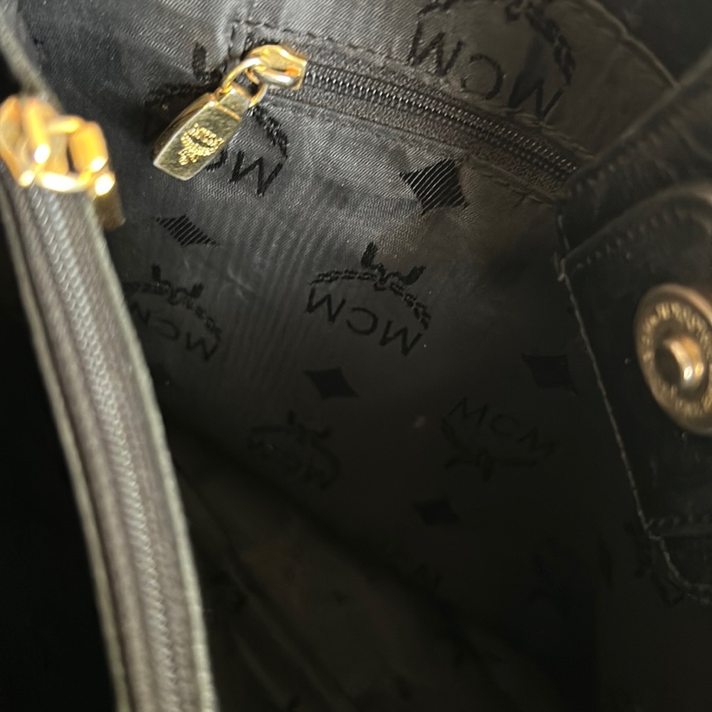 MCM Vintage Black Studded Bag - Picture 7 of 16